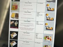 Allergens sheet on an iPad on a QR flight (DOH > EDI)