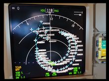 Navigation Display from the cockpit.
