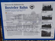 This is an information board about the Boxteler Bahn railway which passed through the forest 