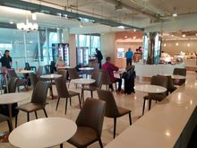 Dining area in the Miracle lounge in Bangkok BKK airport 