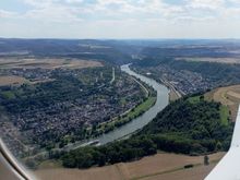 This is actually the Moselle, with Winningen village below to the left