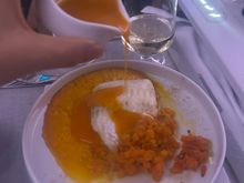 Cod with curried carrot 