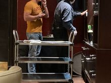At exactly 17.30 evening daily, does Larry appear and sets up the evening nibbkes and unlocks the alcoholic drink cabinet