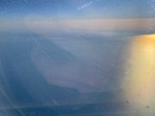 Flying over the Persian Gulf