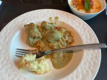 Thai dishes were prevalent at the lounge 
