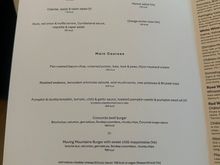 Revised menu. 