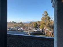 View of Mt. Fuji from the lounge