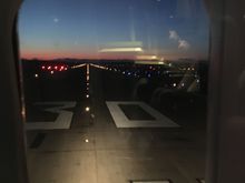 My last ‘Queen’ 747 flight turning at nose onto runway 30 at IAD 