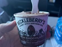 Beckleberry chocolate ice cream