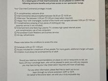 Club lounge benefits