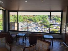 Reclining chairs with Unzen Hell view