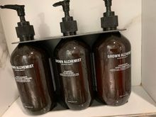 Grown Alchemist bottles from Delta Skyclub at JFK T4