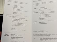 Menu CW LHR-BOM