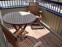 Small seating area on the deck