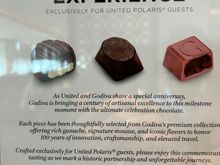 Chocolate display in the EWR Polaris lounge
