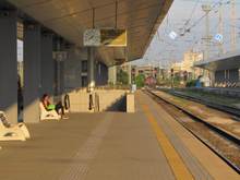 Almost deserted platform 