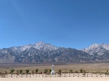 Grave site and memorial. 