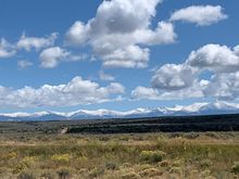Snow covered range in Colorado 