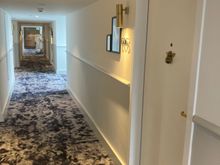 Hotel corridor to room #606 