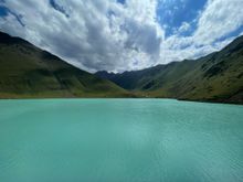 Kol Tor Lake -- The color is from the clay content. It is amazing in person. 