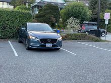 Exterior with the lights turned on 