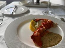 Lobster starter. Tiny lobster but very good nonetheless 