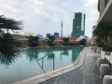 There's an outdoor pool...