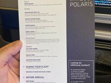 Had all the options except for the risotto on past flights.