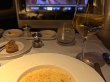 Parsnip soup - uncharacteristically bad for BA.  