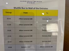 Schedule shuttle to Mall