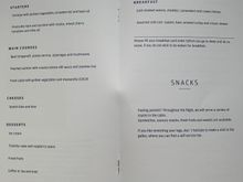 Menu, no reindeer ex-JFK