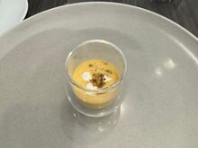 Butternut squash amuse bouche: Abit sour/ good