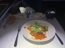 Pasta from the second meal serviced. 