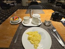 Super exciting eggs and an croque monsieur.