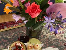 The welcome amenity floral alternative for those appreciative 
Pictured lower right is the welcone amenity sweet alternative 