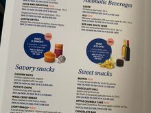 SAS short haul menu, summer/autumn 2024