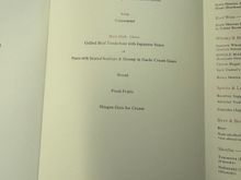 The menu reportedly changes monthly 