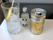 I think I snatched one of the last Fevertrees. Afterwards only the new one and at the end of the flight they ran out of Kyrö Gin (3 rows J and full)