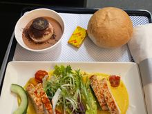 Spicy (coronation?) chicken salad, LHR-FRA on 1/3