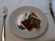 British goat’s cheese, caramelised pear, fig, watercress