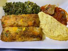 Locally catered GLA vegetarian breakfast 