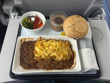 BA580 LHR-MXP dinner. Shepherd’s Pid was fine.