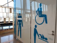 Signage for the toilets