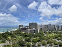 Panoramic view from lanai of room.