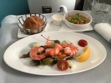 Prawn starter - very nice.