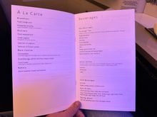 Breakfast menu