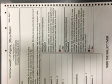 I voted and took my son to vote for the 1st time
2 votes for Comstock
He voted for Waters in the Senate 