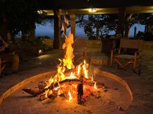 Daily post-game drive bonfire