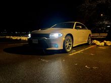 At night 