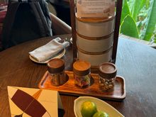 welcome amenities: Thai snacks + macarons and fruits, no more coconuts
